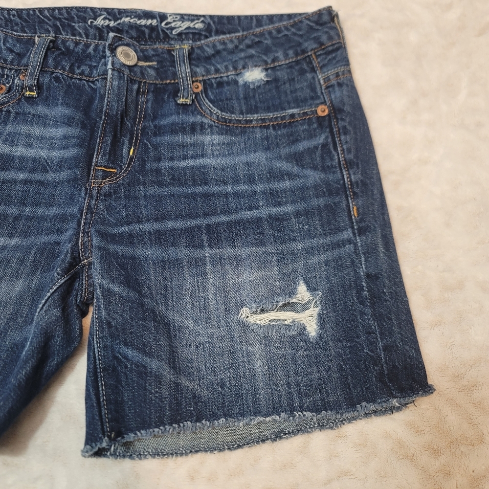 American Eagle Outfitters Women's Short Size 0 Medium Wash Denim - Picture 3 of 11